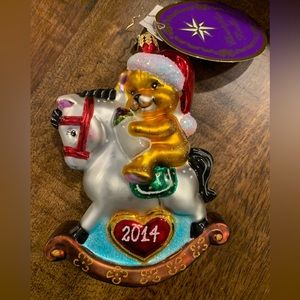 2014 Christopher Radko Baby first Christmas Ornament